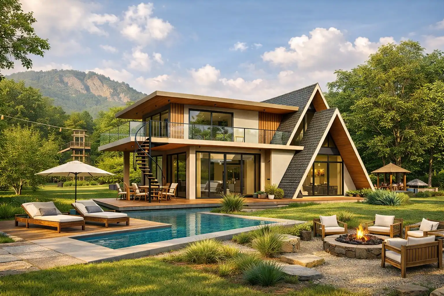 Whispering Woods Farmhouse by Ram Rattan Group, Naugaon Alwar 